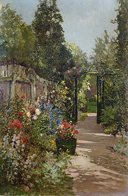 The Summer Garden - Alfred de Breanski, Jr.