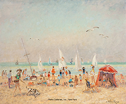 Le matin, a Deauville - André Hambourg
