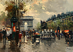 Champs Elysees, Arc de Triomphe - Antoine Blanchard