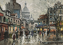 Place du Tertre a Montmartre, Paris - Antoine Blanchard
