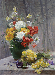 Still Life of Flowers - Eugene Henri Cauchois