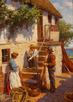 Old Newlyn Cottage - Gregory Frank Harris