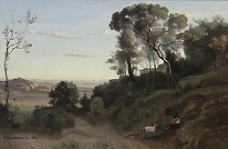 Campagne de Naples - Jean Baptiste Camille Corot