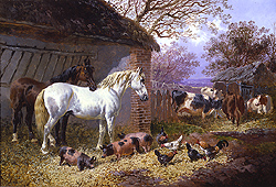Farmyard - John F. Herring, Jr.